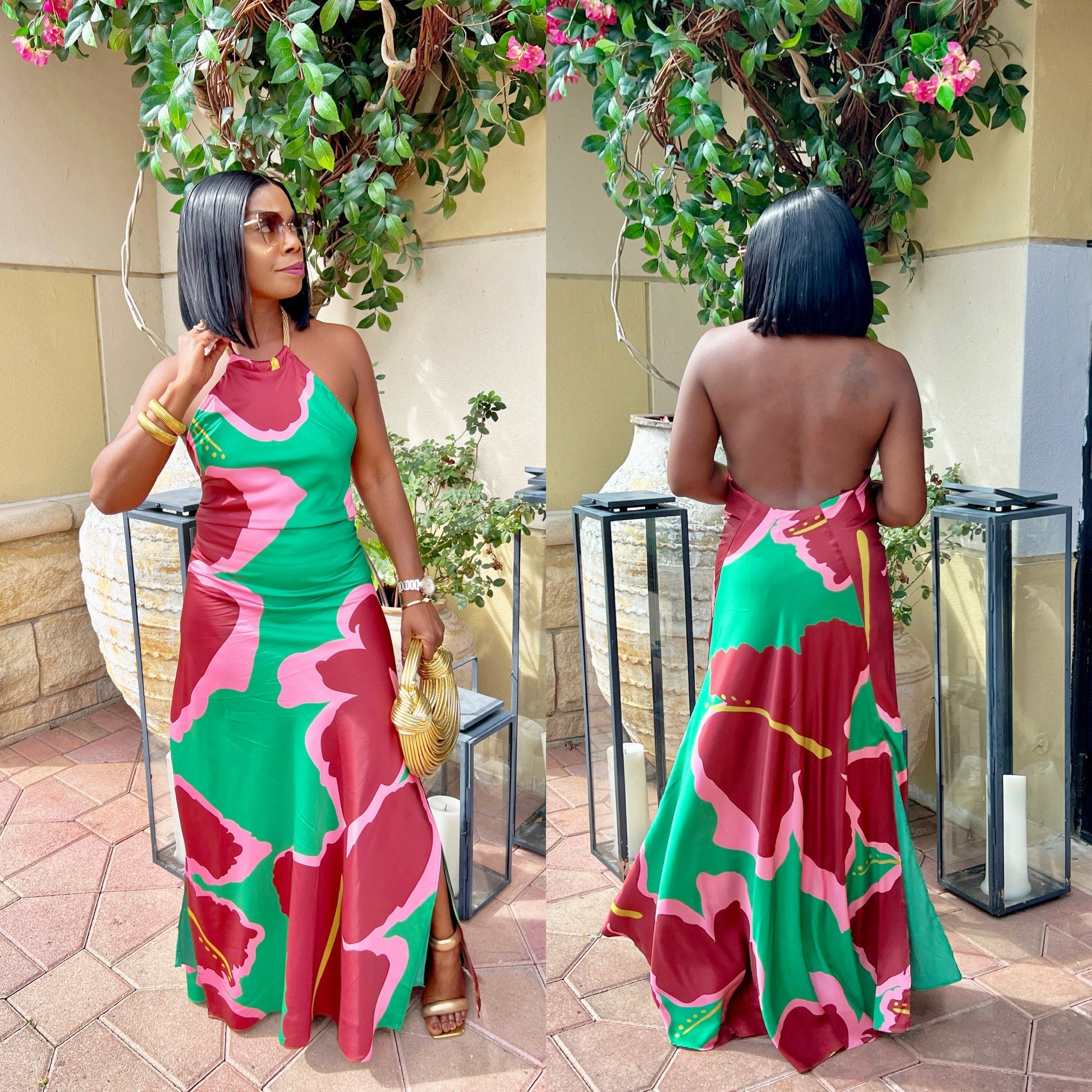 Ellisabeth - Maxi dress with bare shoulders for an elegant look