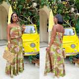 Tropical Palm Maxi Dress