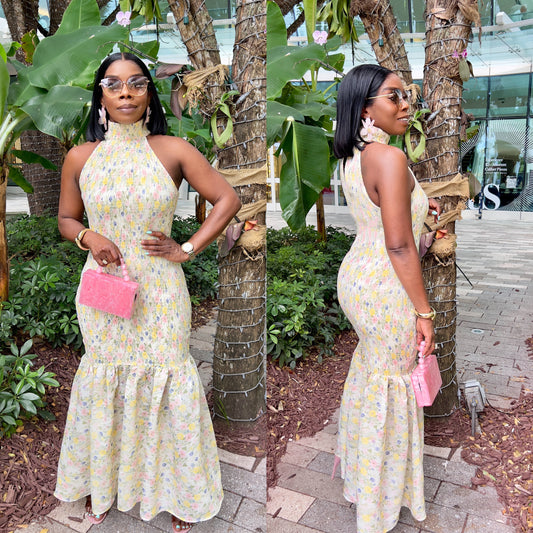 Sophina Floral Smocked Maxi Dress