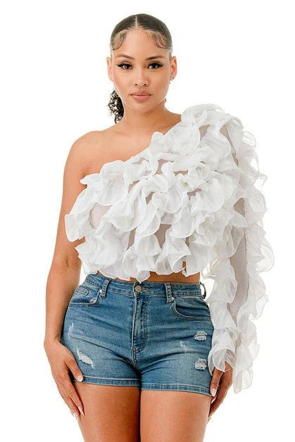 Opulence Ruffle Top