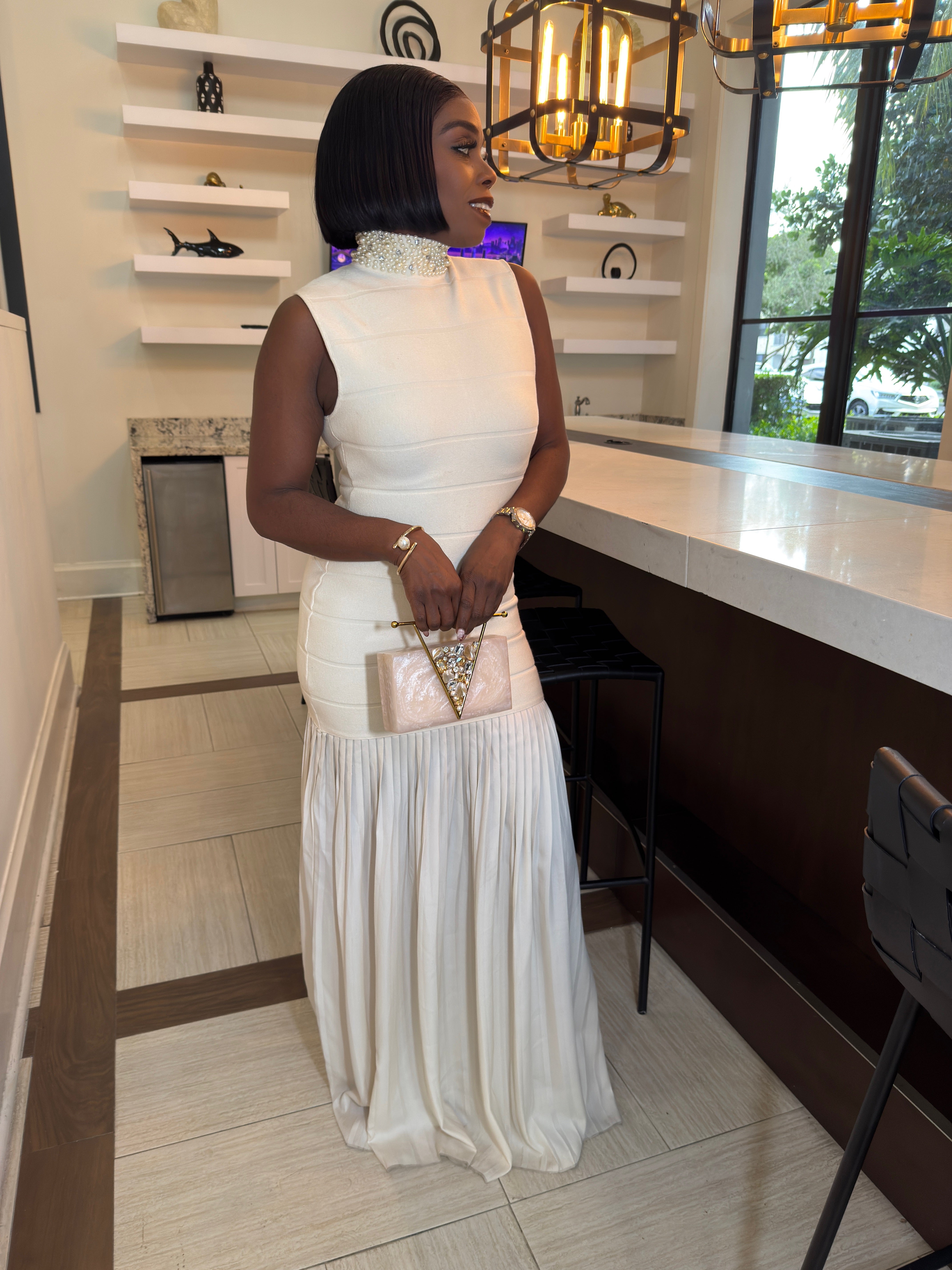 Ivory Empress Luxe Dress