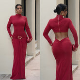 Sade Backless Maxi Gown