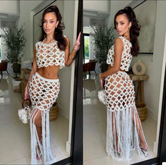 Nahia Crochet Pearl Set