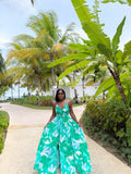 Neriah Tropical Print Maxi Dress