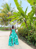 Neriah Tropical Print Maxi Dress