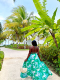 Neriah Tropical Print Maxi Dress
