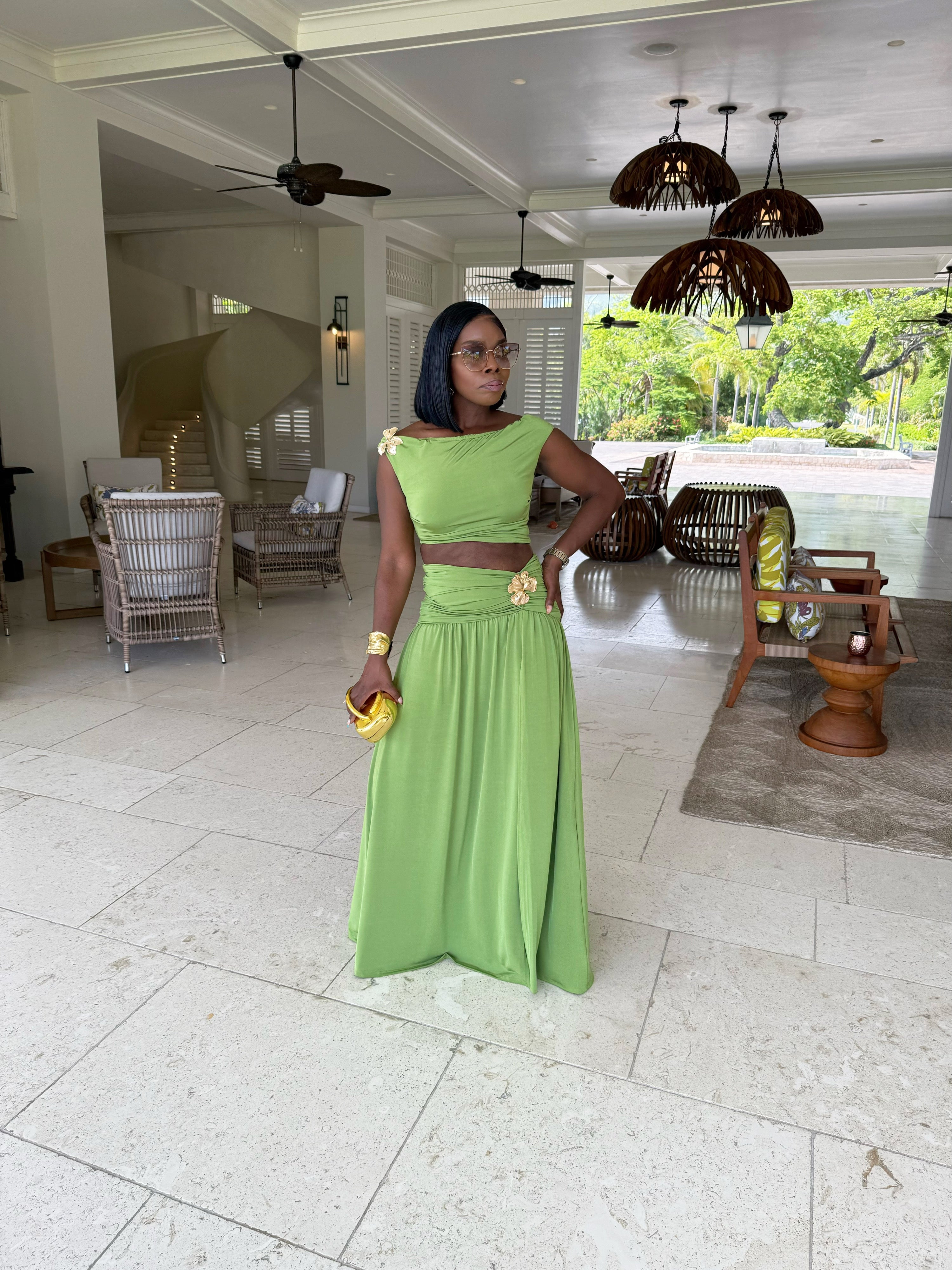 Celestia Two Piece Skirt Set