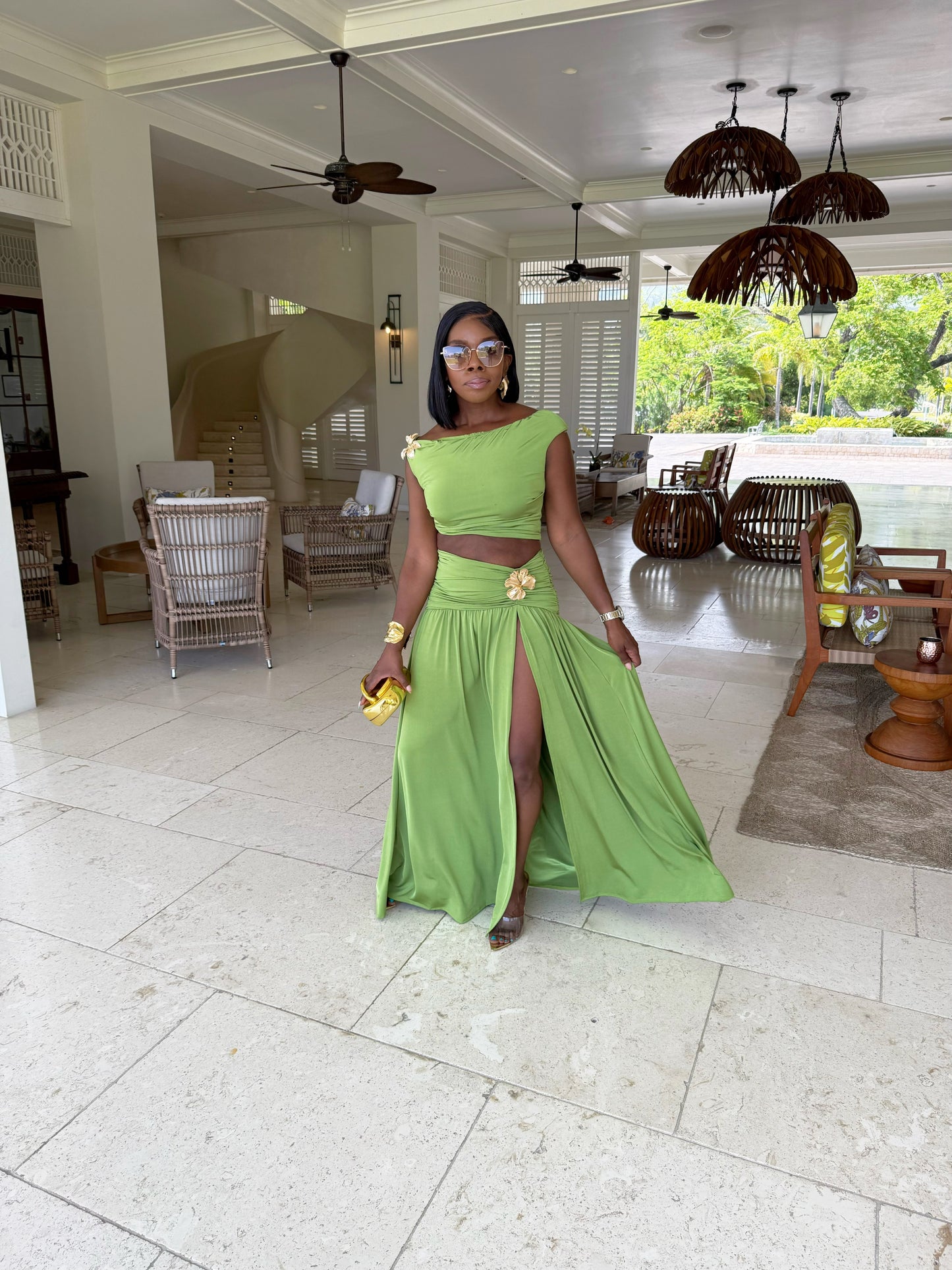 Celestia Two Piece Skirt Set