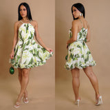 Tropicana Ruffle Midi Dress