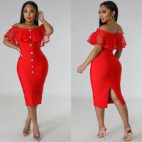 Scarlet Romance Midi Dress