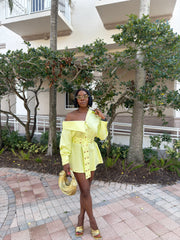 Alora One Shoulder Shirt Dress