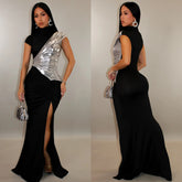 Carrie Metallic Glam Dress