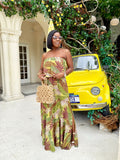 Tropical Palm Maxi Dress