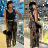 Ashley Sheer Cargo Pants