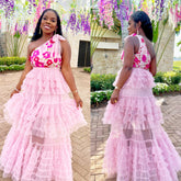 Dania Floral And Tulle Dress