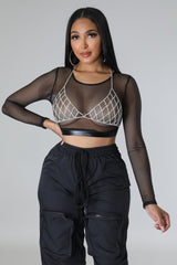 Irena Rhinestone Bralette