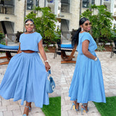Jasmine Denim Skirt Set
