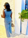Shenille Denim Vest