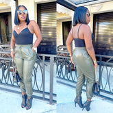 Shantay Leather Style Jogger