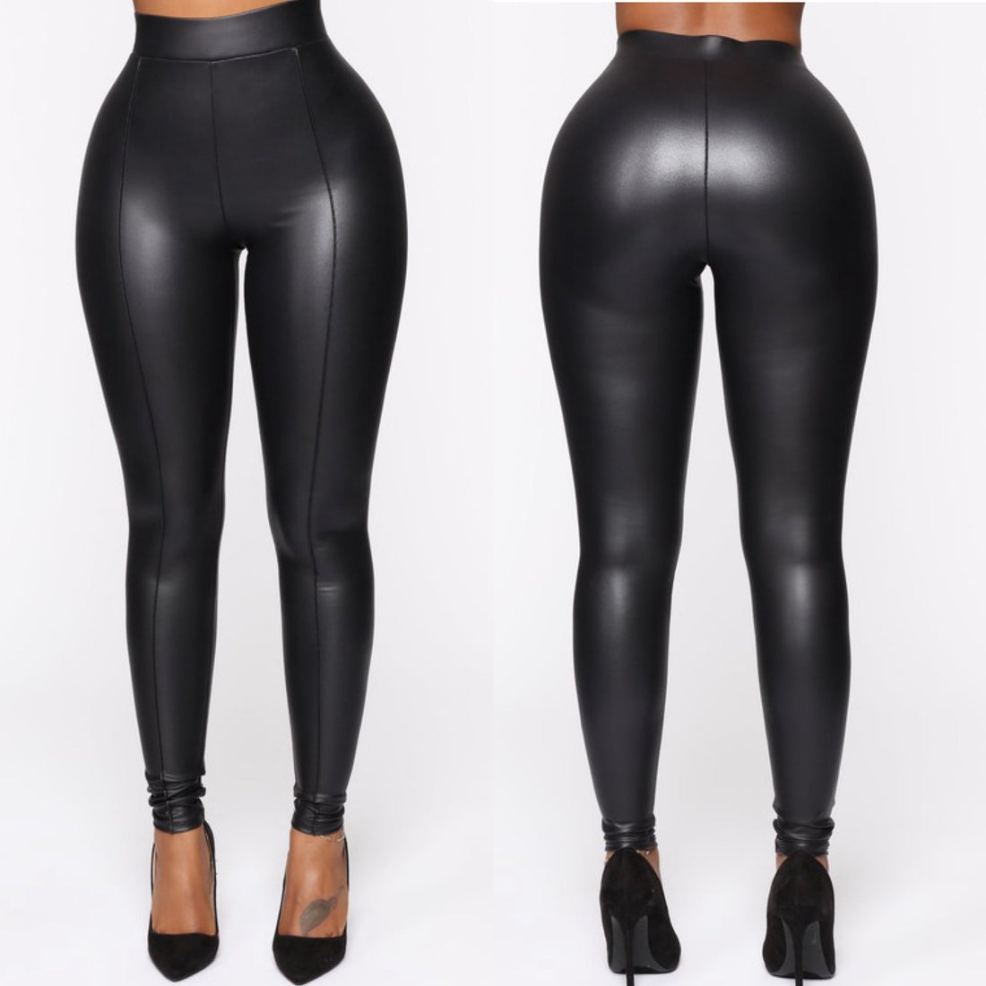 Ellie Black Faux Leather Leggings: Your Ultimate Style Upgrade