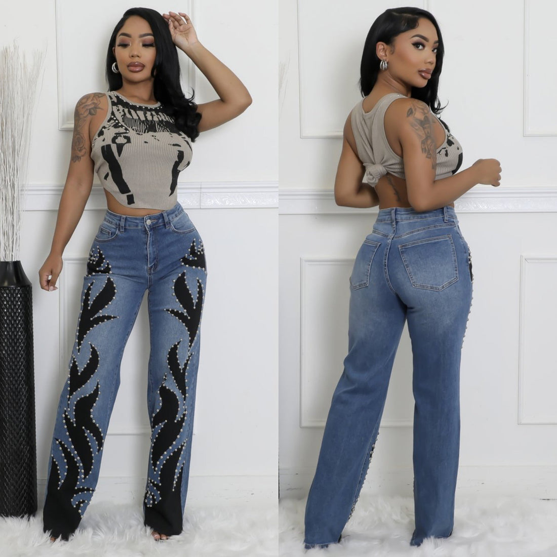 Vanya Denim Pants: Bold Design Meets Modern Style for a Statement Look