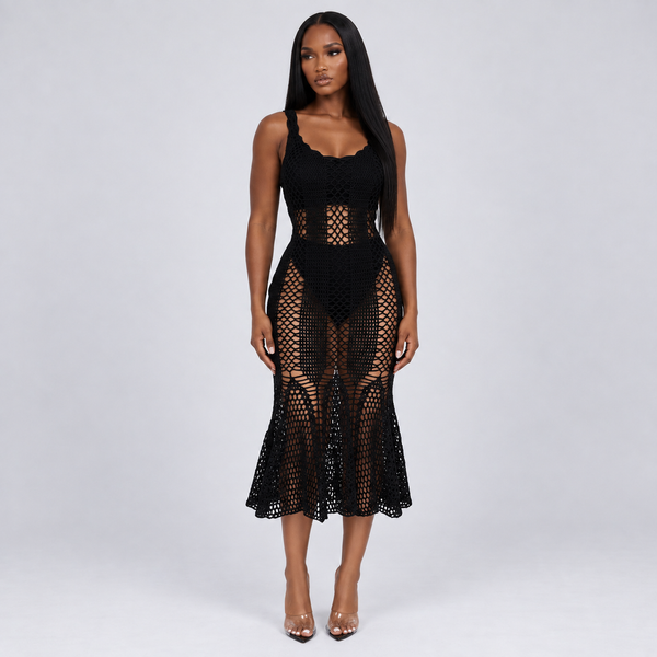 Sable Crochet Dress