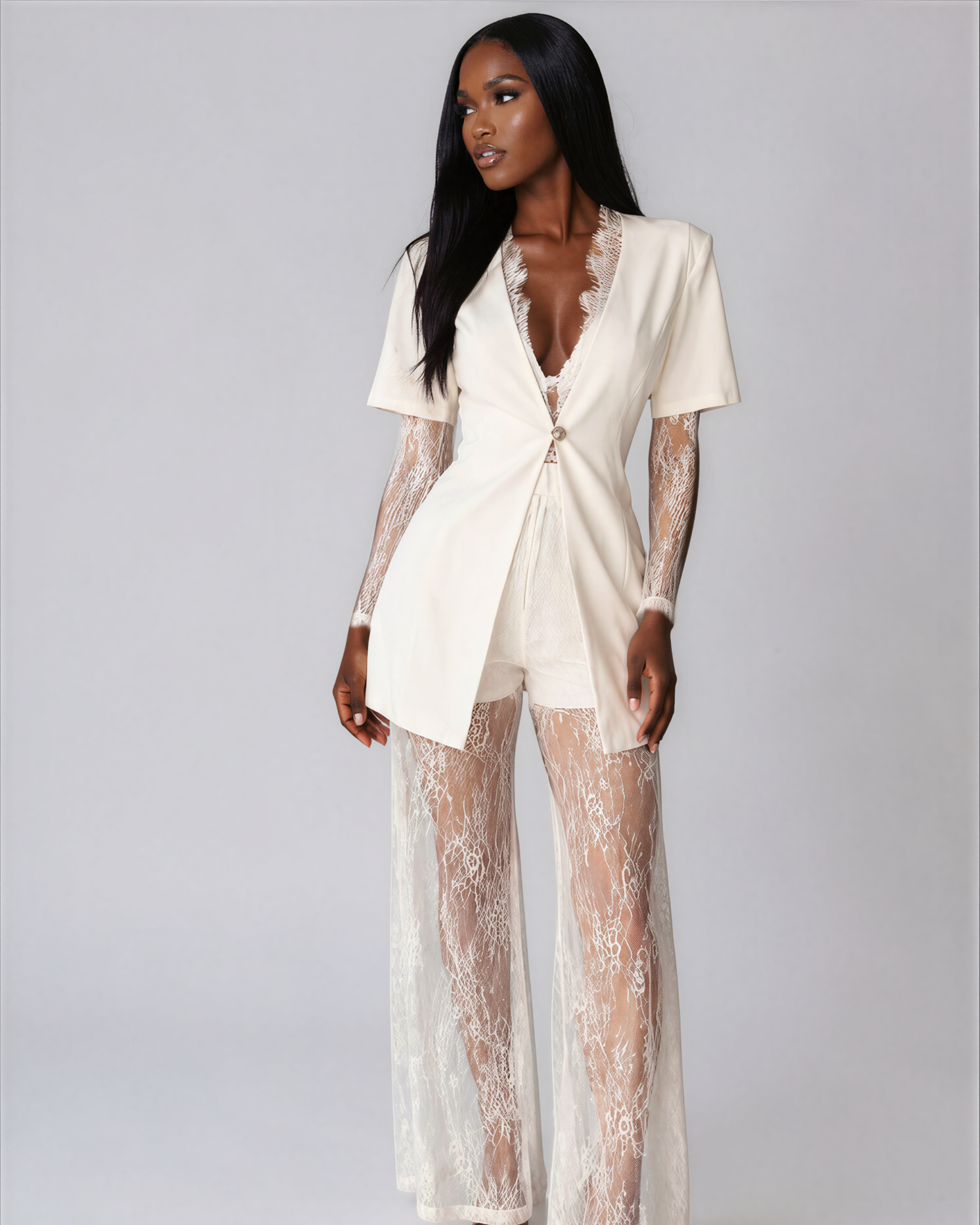 Elysia Lace Pants Set