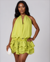 Kaya Ruffle Mini Dress
