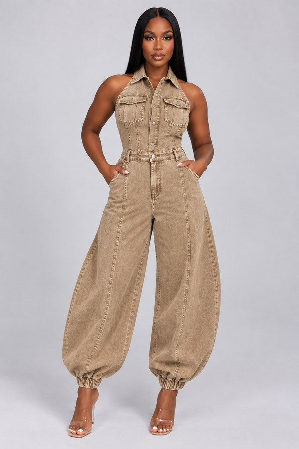 Tori Denim Jumpsuit