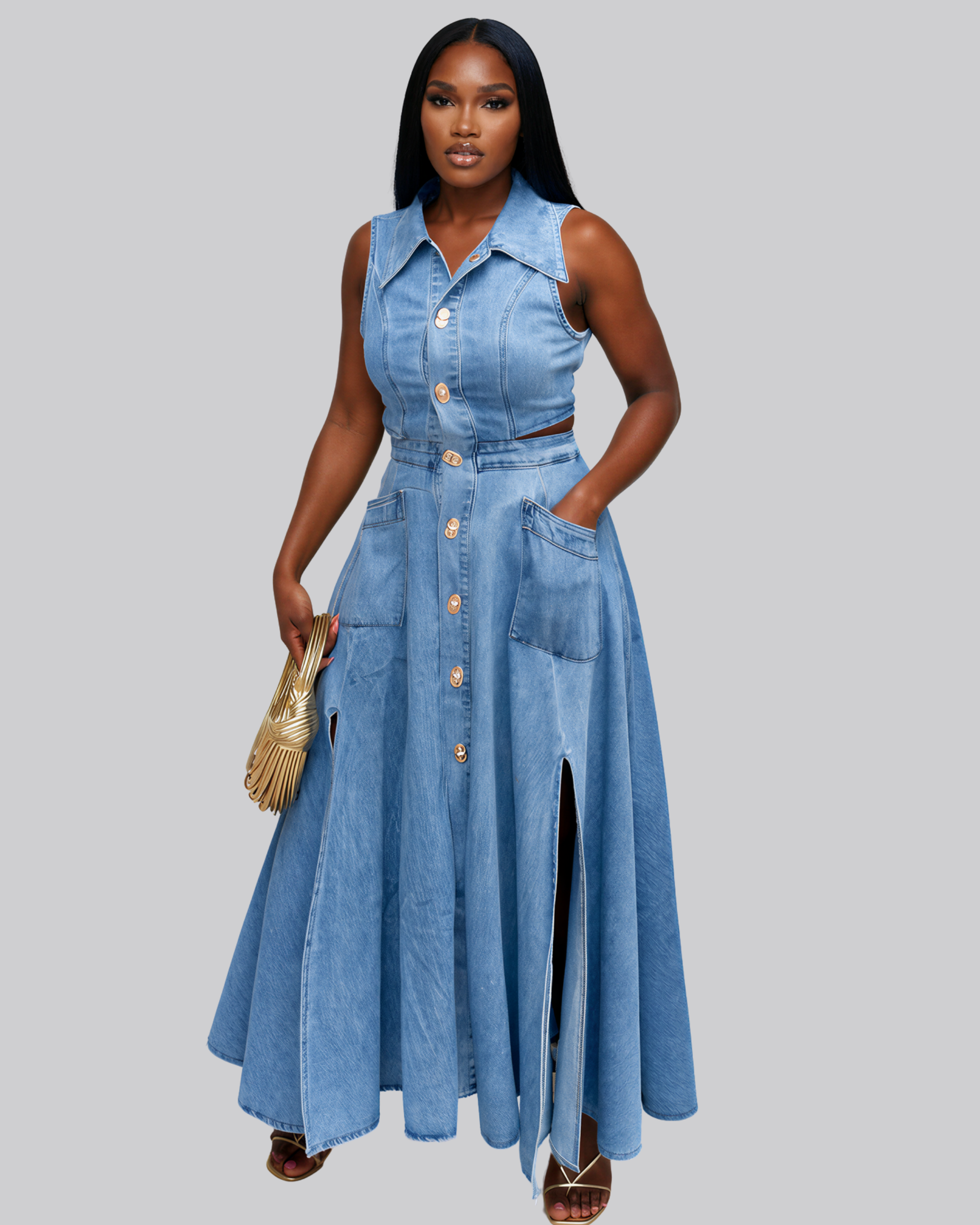 Kayley Denim Dress