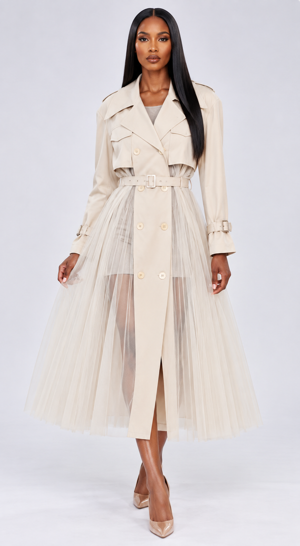 Chérie Tulle Trench
