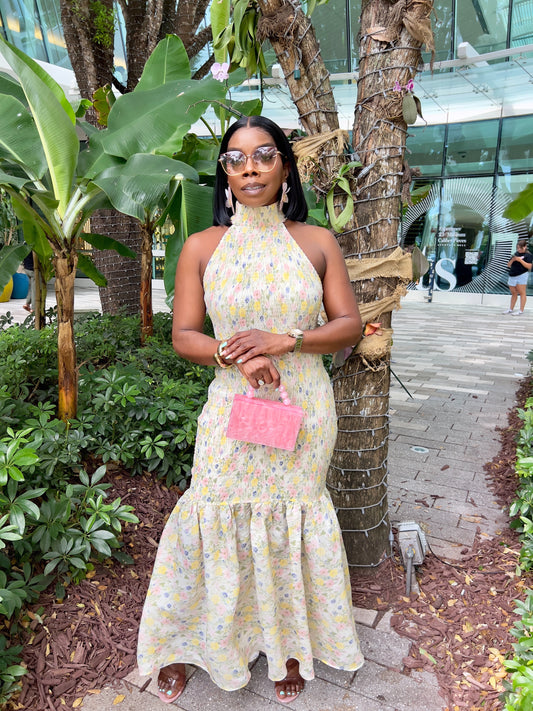 Sophina Floral Smocked Maxi Dress