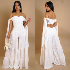 Raya White Jumpsuit