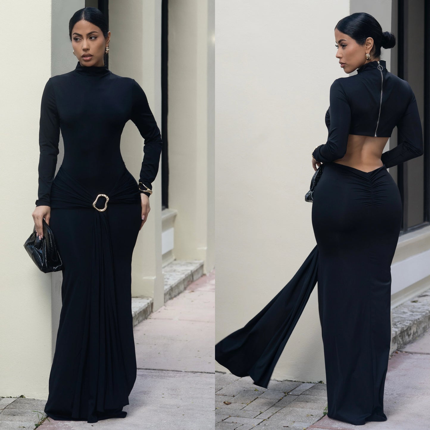 Sade Backless Maxi Gown