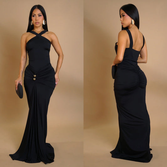 Veronique Black Dress