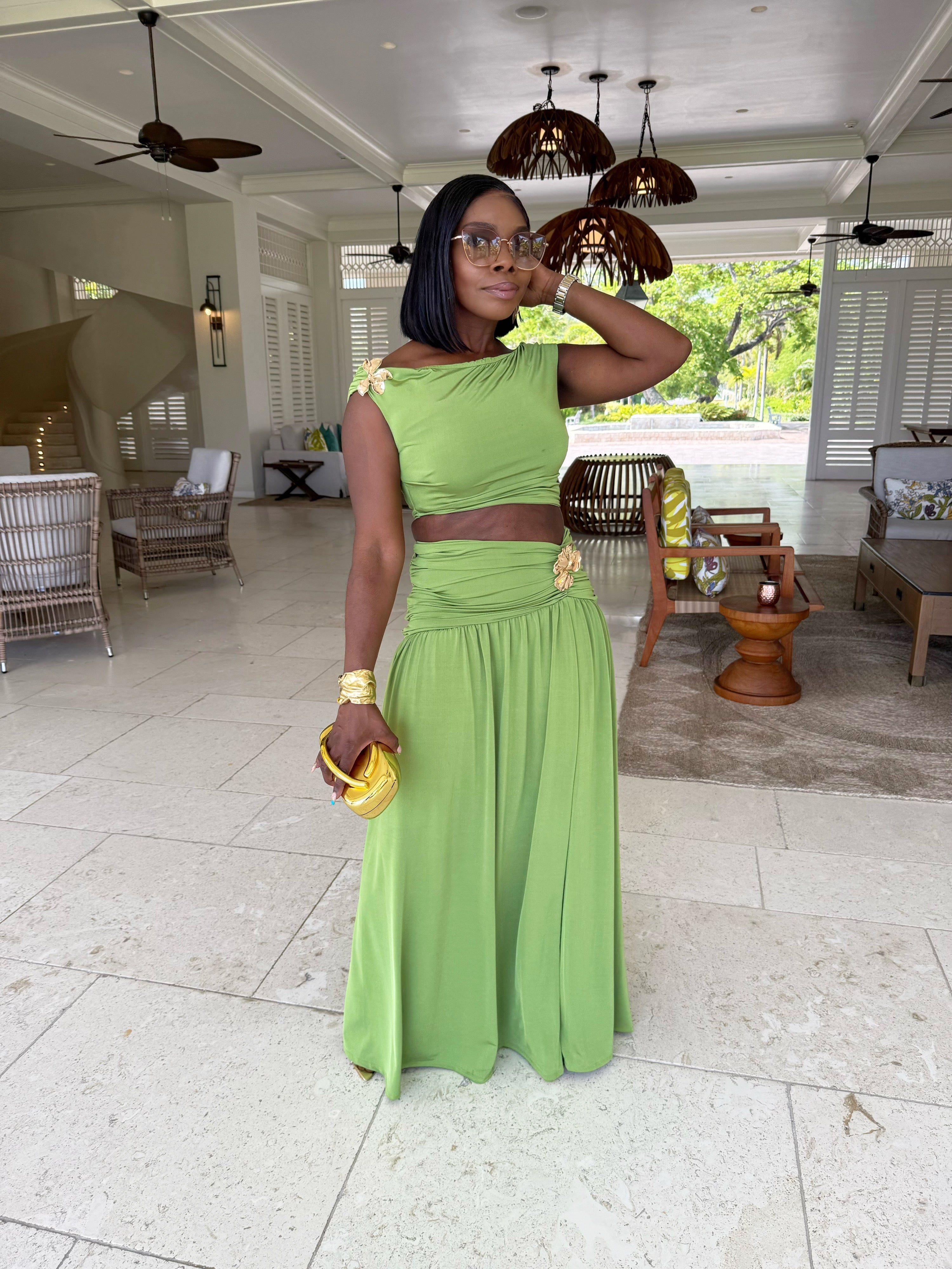 Celestia Two Piece Skirt Set