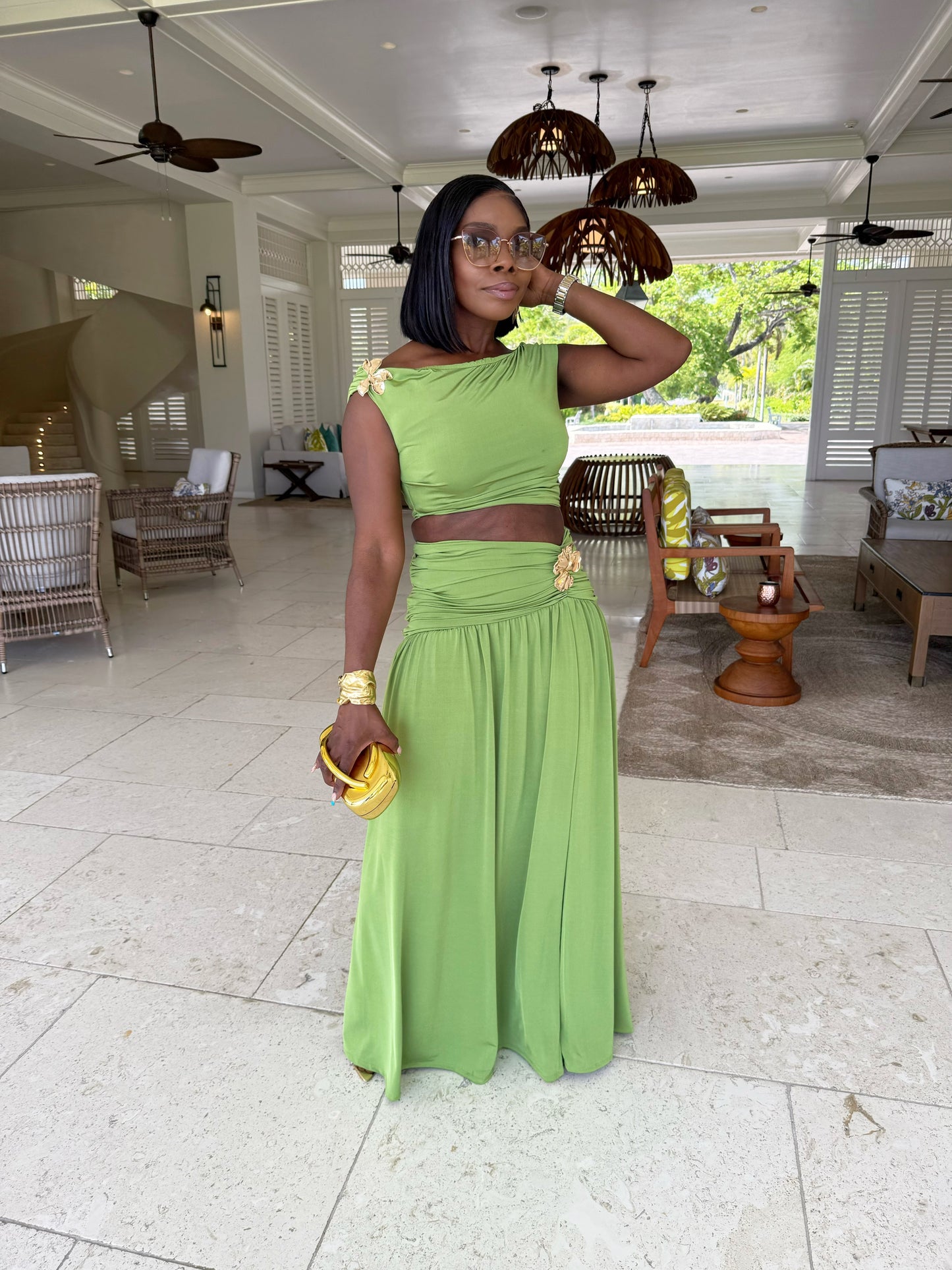 Celestia Two Piece Skirt Set