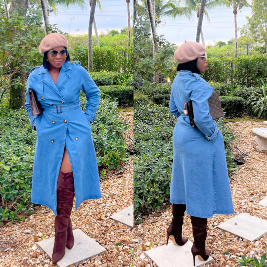 Jamille Denim Trench Coat