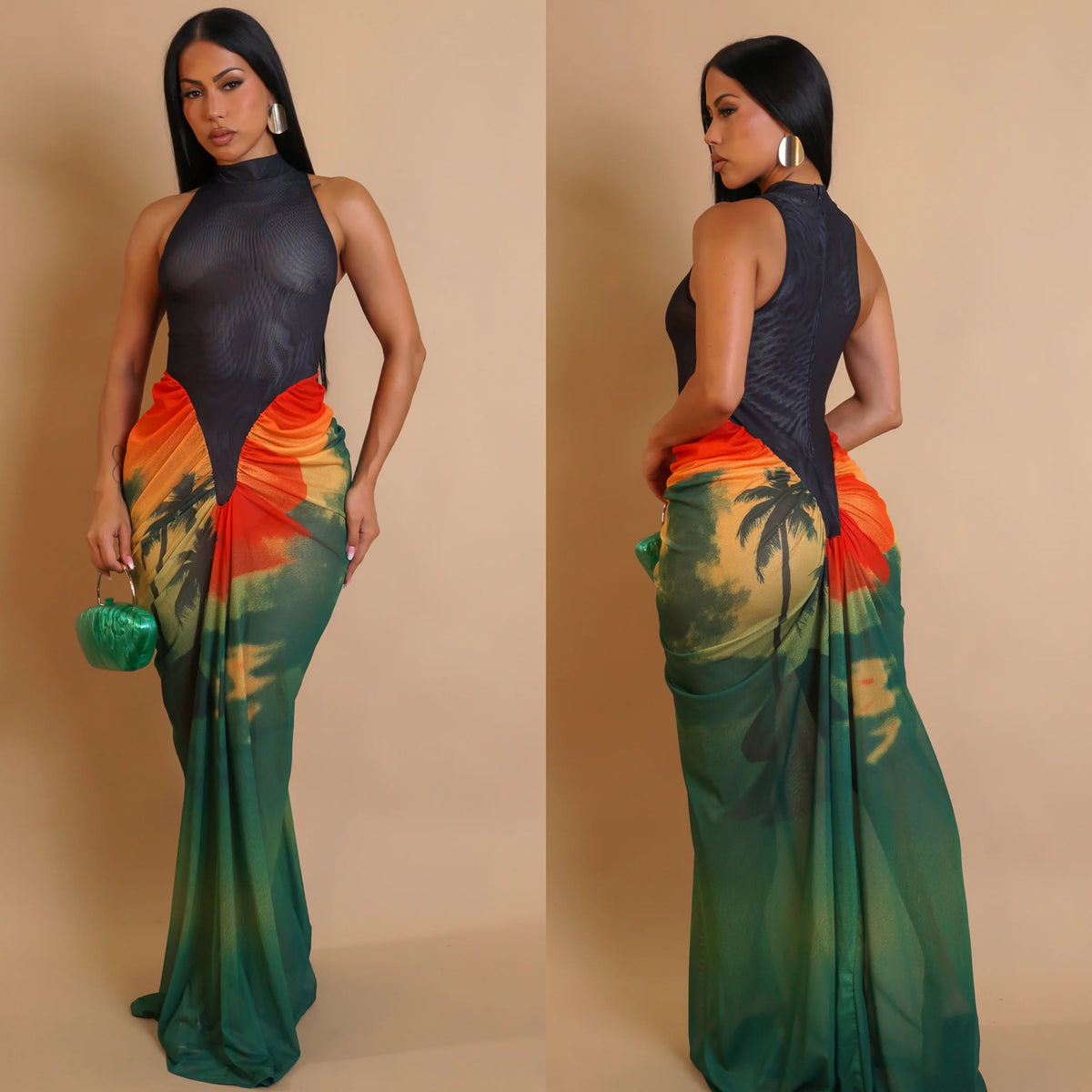 Nirvana Sunset Maxi Dress