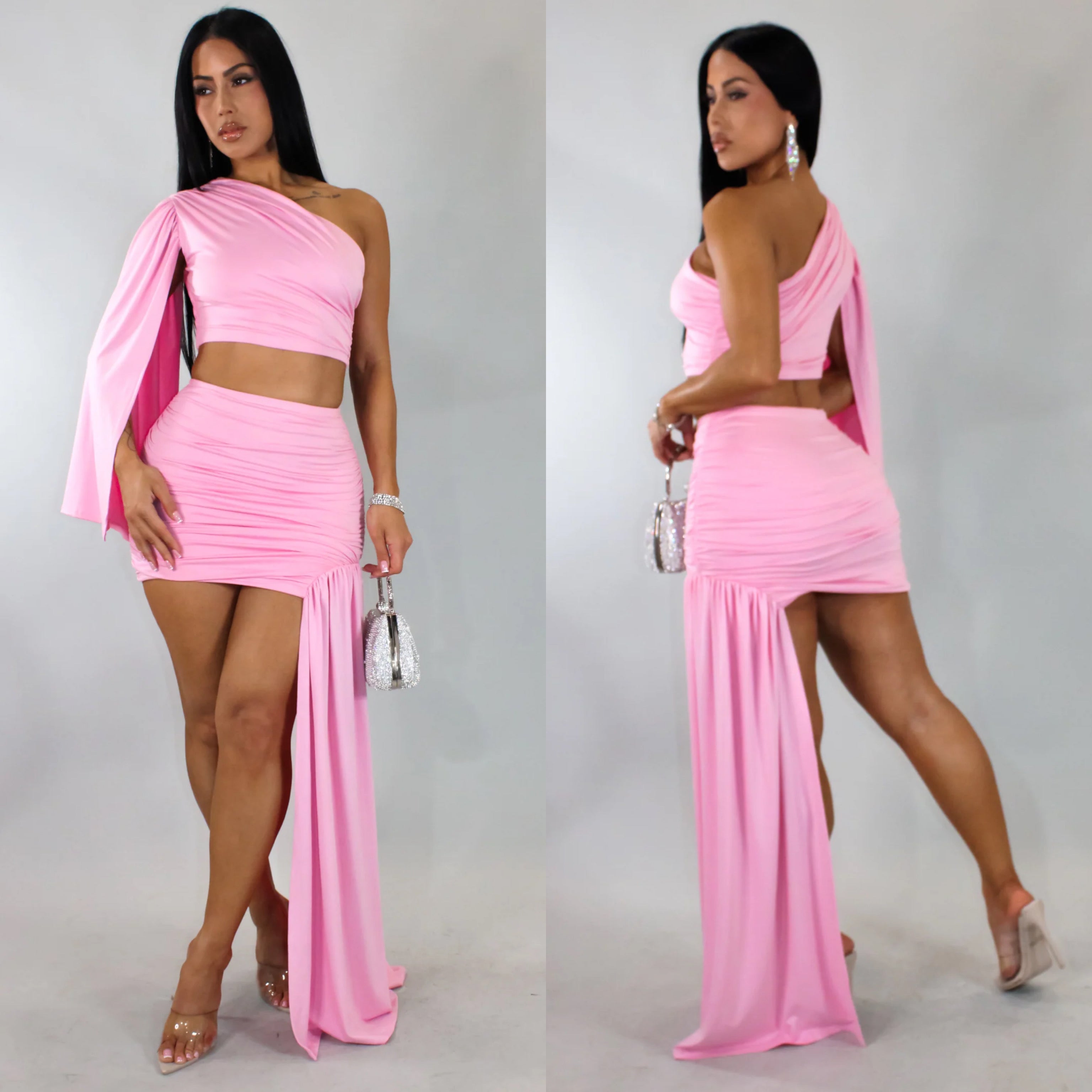 Alicia Draped Skirt Set