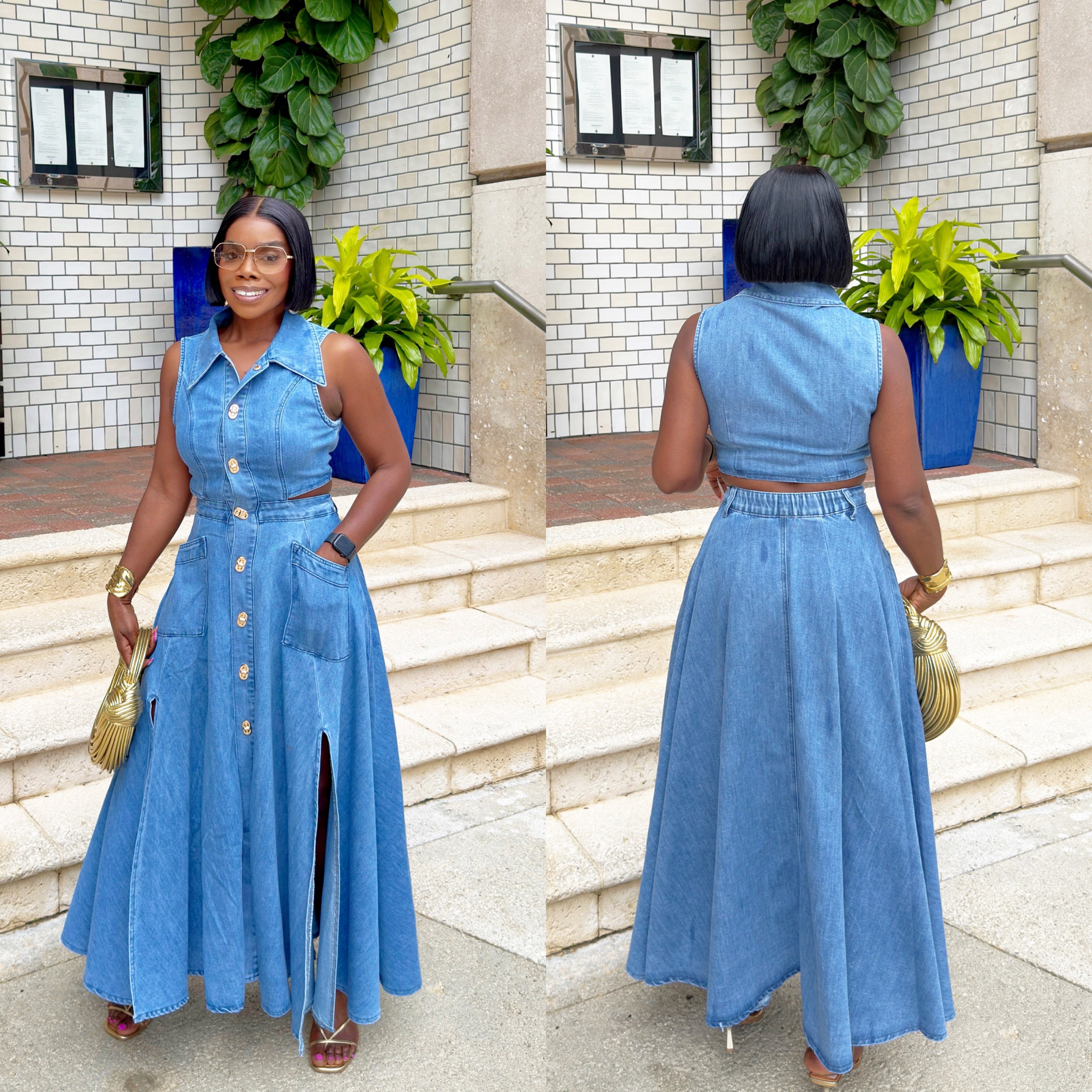 Kayley Denim Dress