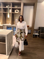 Camo Statement Mesh Skirt