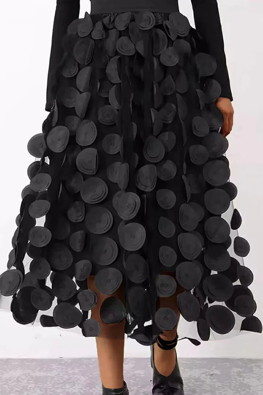 Janna Black Skirt