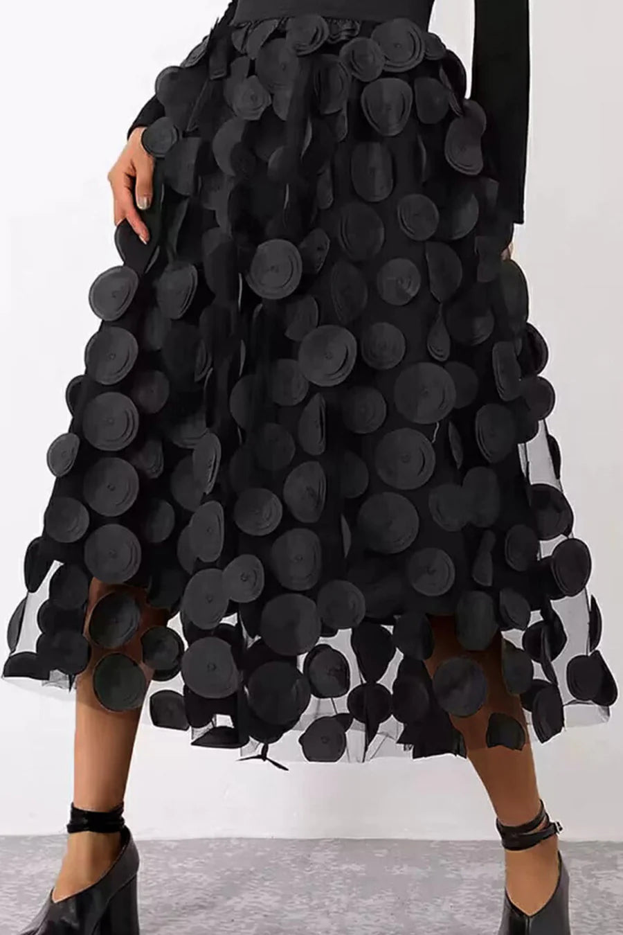 Janna Black Skirt