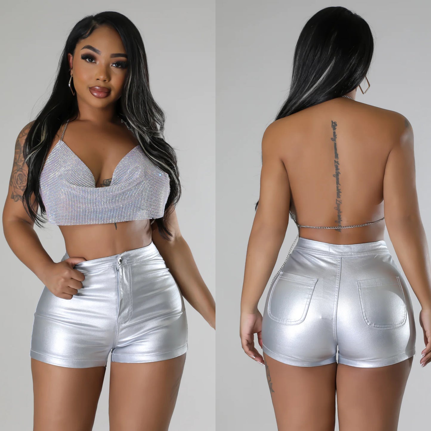 Calista Metallic Shorts