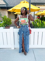 Peaches Crop Top