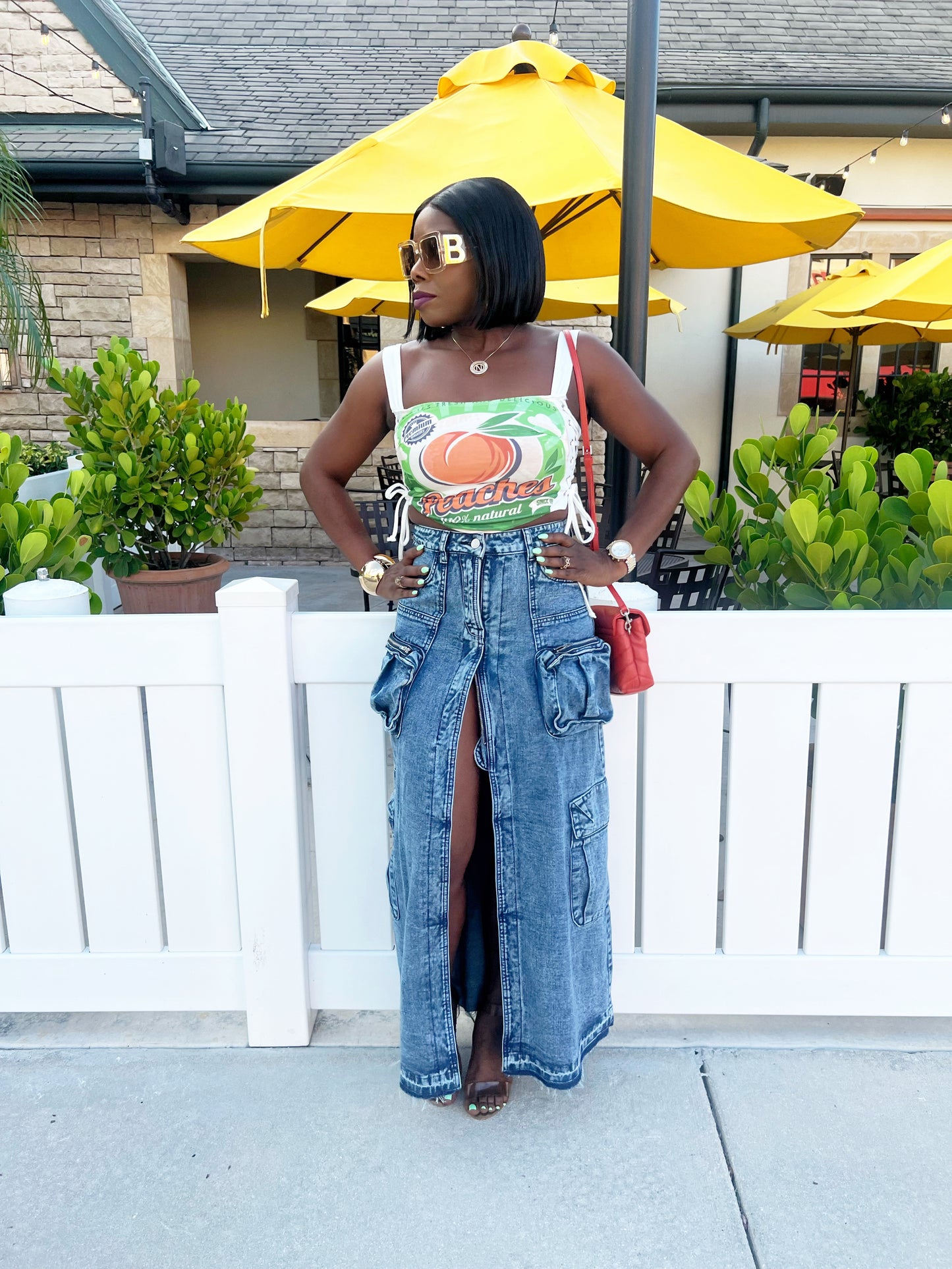 Peaches Crop Top