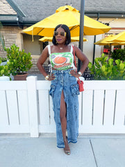 Peaches Crop Top