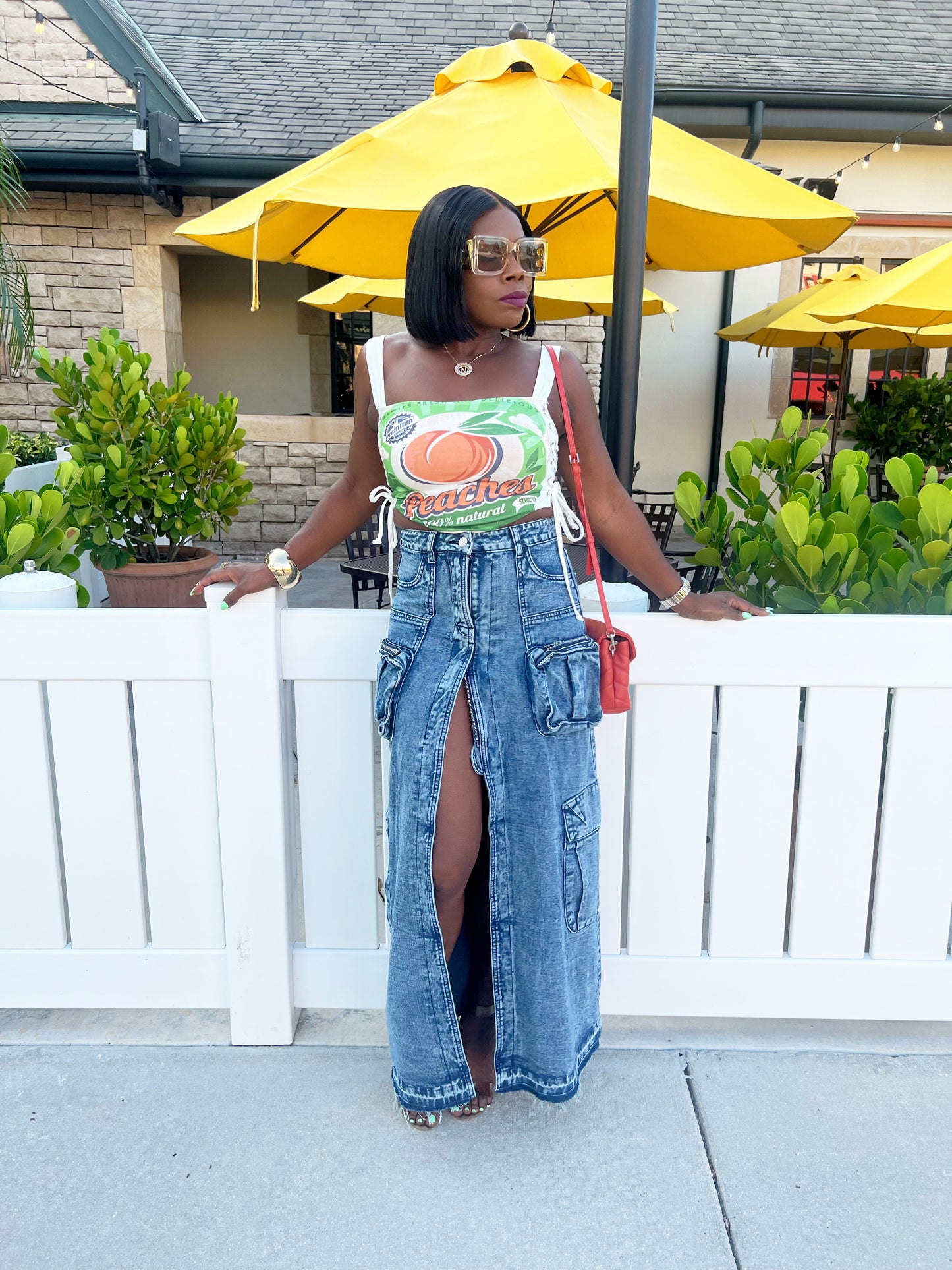 Peaches Crop Top