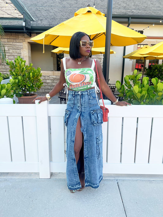 Peaches Crop Top